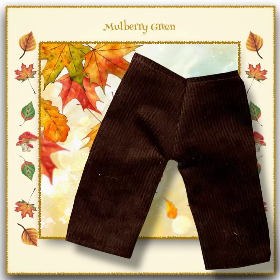 Chocolate Brown Corduroy Trousers