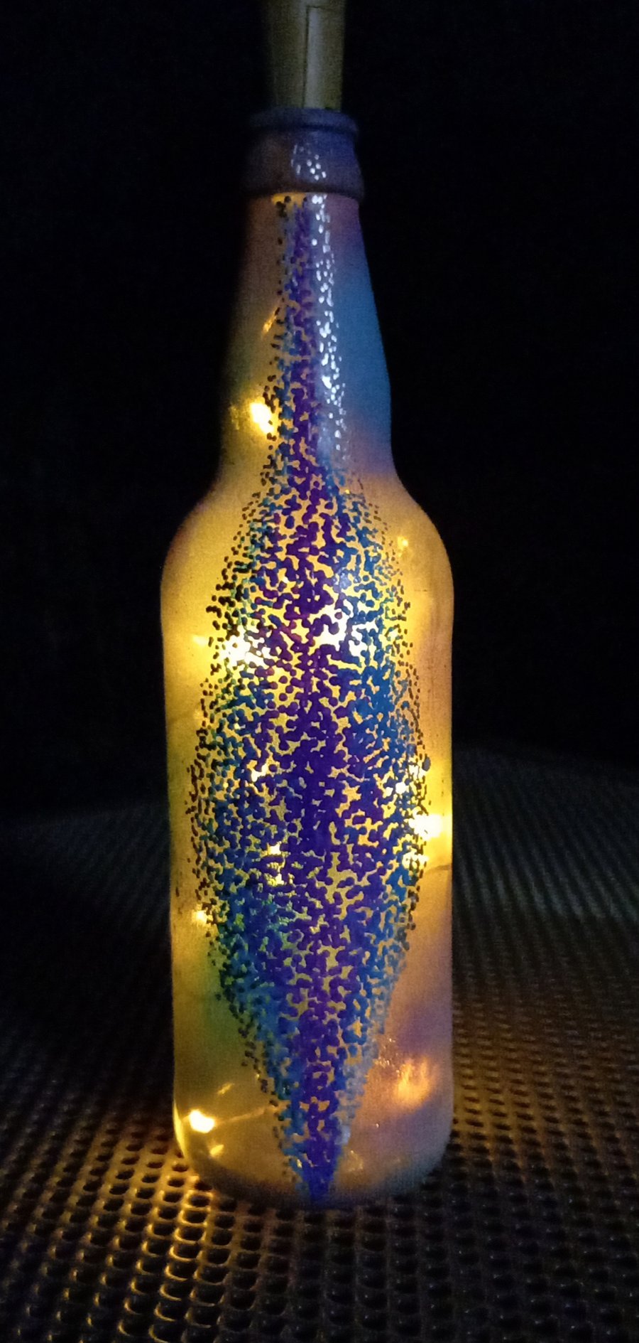 Shimmering Crystal Bottle Light