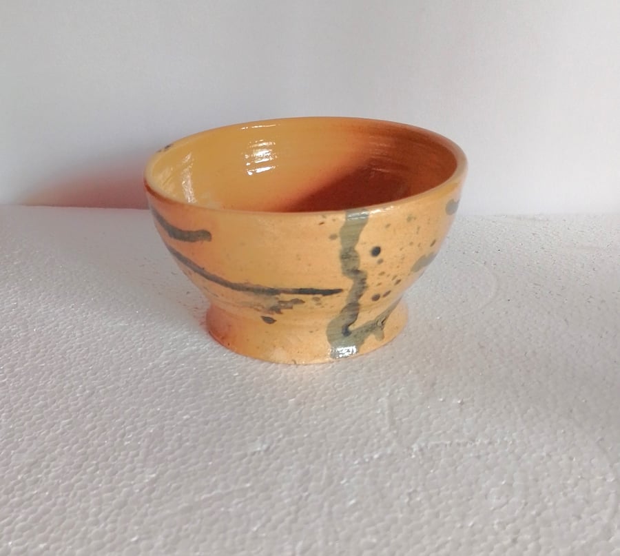 Pottery Sauce bowl,  Pottery green dips serving bowl, small kitchen bowl bowl