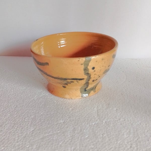 Pottery Sauce bowl,  Pottery green dips serving bowl, small kitchen bowl bowl