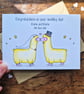 Personalised wedding card in multiple colours, Customised bride and groom card - Image 7
