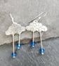 Cloud and raindrop earrings