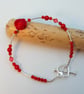 Bamboo Coral Bracelet, Carved Rose & Sterling Silver, Birthday, Anniversary Gift - Image 3