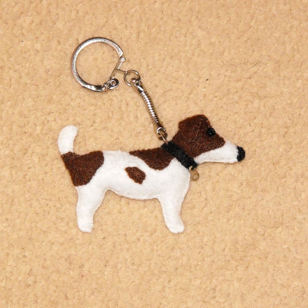 Felt Jack Russell Key Ring
