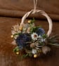 Mini dried flower handmade festive thistle wreath hanging - Image 2