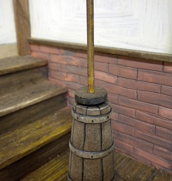 Dolls House 1:12th Butterchurn and Paddle