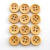 12 x Natural Wooden Buttons