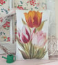 Tulip Flower Print Scented Gift Pillow Decoration