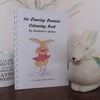 Ice Skating Bunny Rabbit Colouring Book