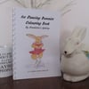Ice Skating Bunny Rabbit Colouring Book