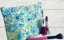 Floral makeup bags