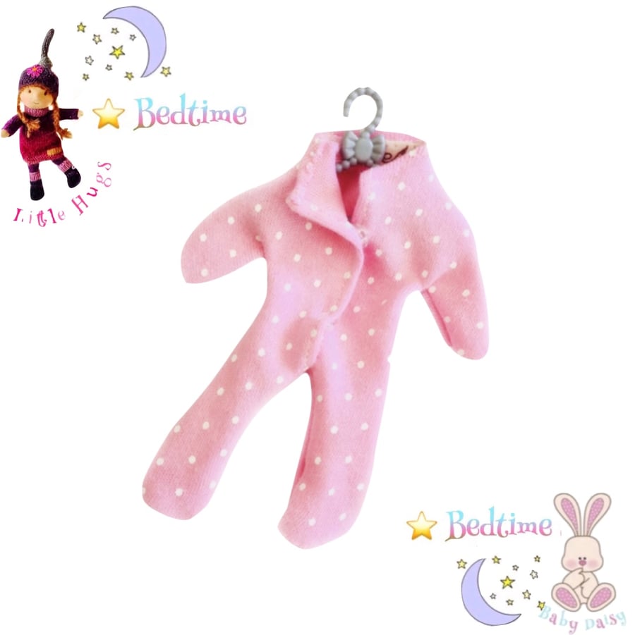 Baby Daisy and Little Hugs Rose Pink Spot Sleepsuit
