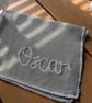 Personalised Knitted Baby Blanket - Custom Name Blanket - New Baby Gift