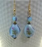 Artisan Lampwork glass & Czech glass bead earrings - Image 1