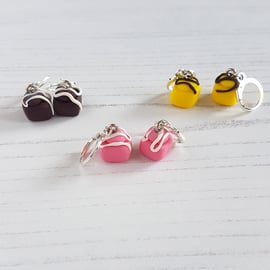 Fondant Fancy earrings, choose colour and style