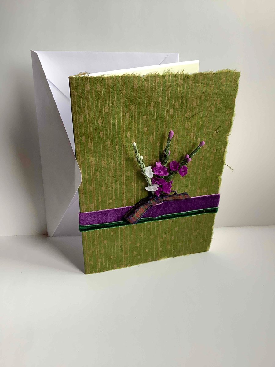 Heather velvet card