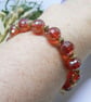 Sparkly Faceted Glass Memory Wire Beaded Bracelet - Image 5