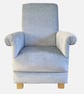 Laura Ashley Mapleton Seaspray Fabric Armchair Adult Chair Duck Egg Chenille - Image 1