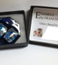 blue octagon with millefiore panels - brooch - Image 4