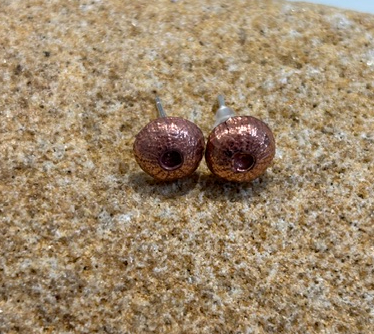 Copper Sea Urchin Earring and Pendant Set