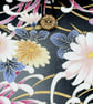 Chrysanthemum Book Sleeve – Japanese Cotton Book Protector with Coconut Button - Image 8