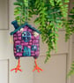 Spun Cotton Baba Yaga Hut Purple