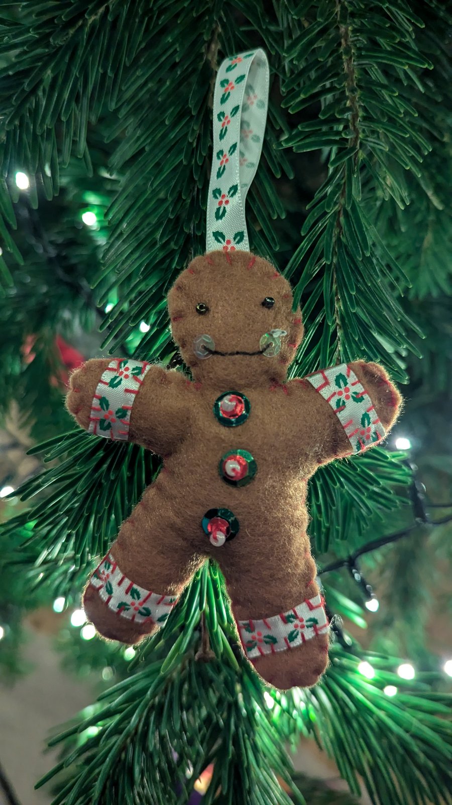 Gingerbread Man Christmas Tree Decoration