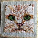 Pin cushion for a cat lover
