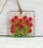 Happy Anniversary Card with Fused Glass Red Roses Keepsake - Image 8