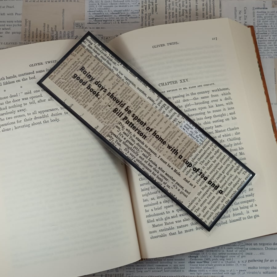 Book quotation collage bookmark