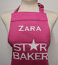 Personalised Cotton Kids Apron (9-12 yrs): Star Baker, Football, Cupcake, gaming - Image 10