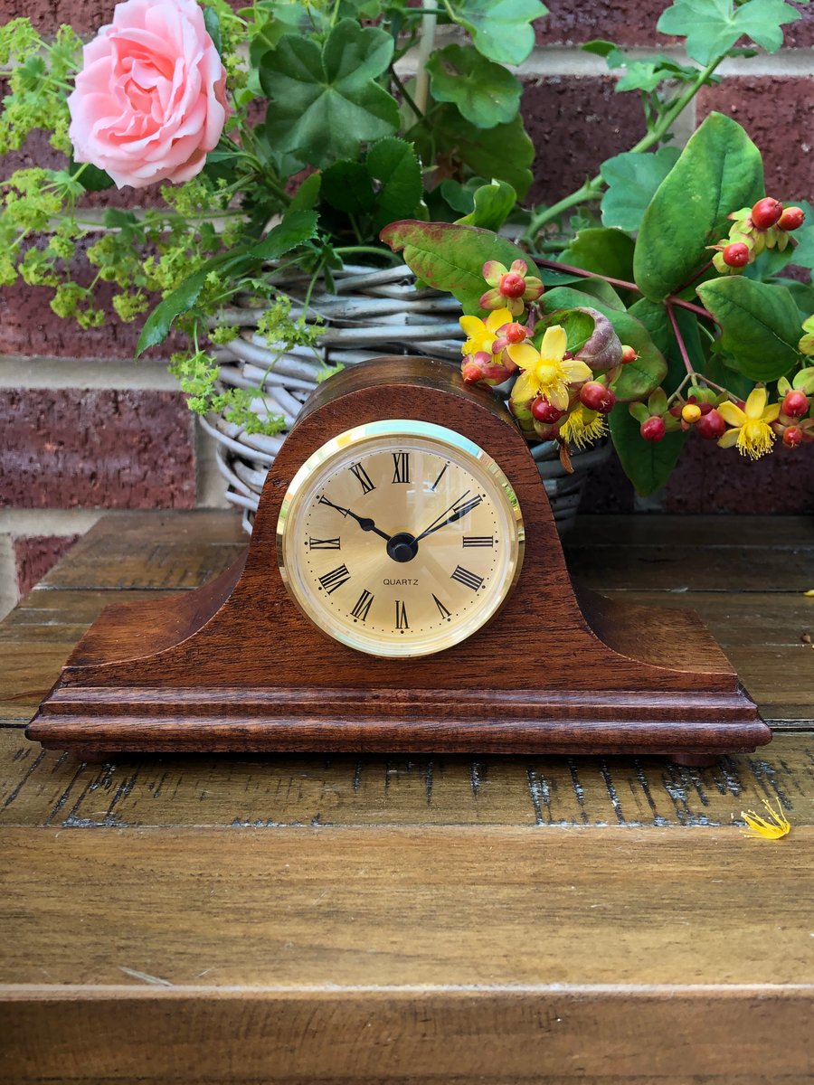 Clock hand carved in Sapele, Napolian hat Style, Victorian copy