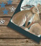 Birthday card -  hares illustration -Birthday wishes - Image 2