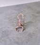 Scorpion Brooch - Copper & Lilac Crystals 