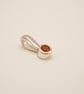 Tangerine Garnet Silver Pendant Charm Necklace Handmade  - Image 4