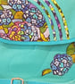Shoulder bag, Hydrangea on turquise  - Image 2