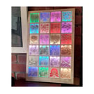 Beautiful Multi-panel wooden Light Art. Customisable. Made to order! App control