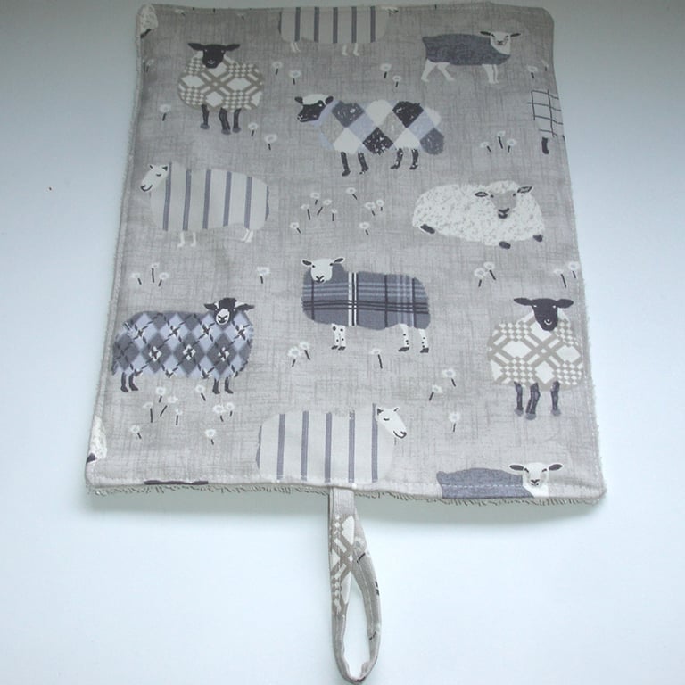 Rayburn 200 300 400 Pair of Hob Lid Mat Covers 2 x Sheep Cover Grey