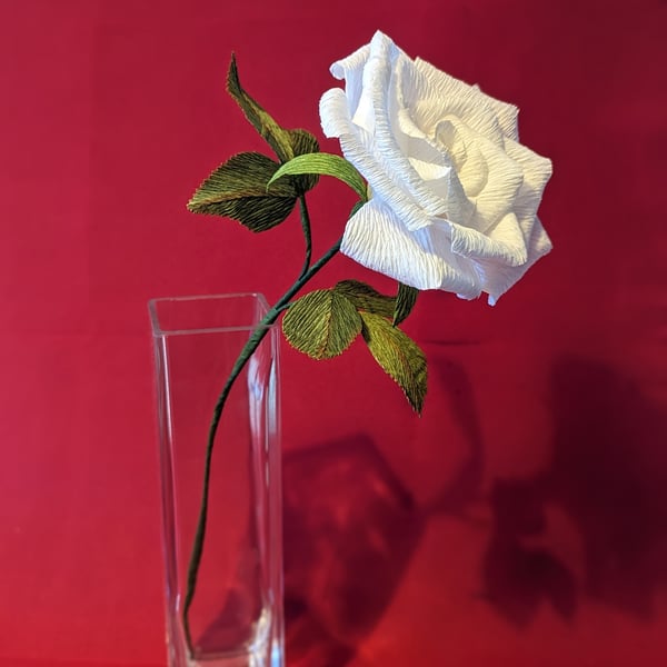 Crepe paper Rose