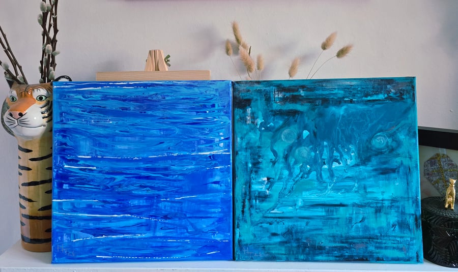 Blues brothers - original duo - each 30cm x 30cm 