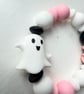 Ghostly Pink! - silicone bead bracelet - Image 3