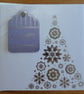 Lilac & Silver Foiled Christmas Tree Card - Merry Christmas - Image 3
