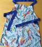 Dragonfly, Apron, age 2-6 approximately, hand embroidered - Image 2