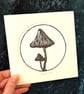 Magic Mushrooms Linocut Print - Image 3