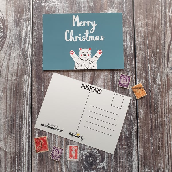 Polar Bear - Christmas Postcard