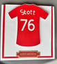 Personalised football shirt card 