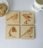 Garden bird coasters - Image 1
