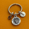 Saint Jude Religious Medal Charm Keyring
