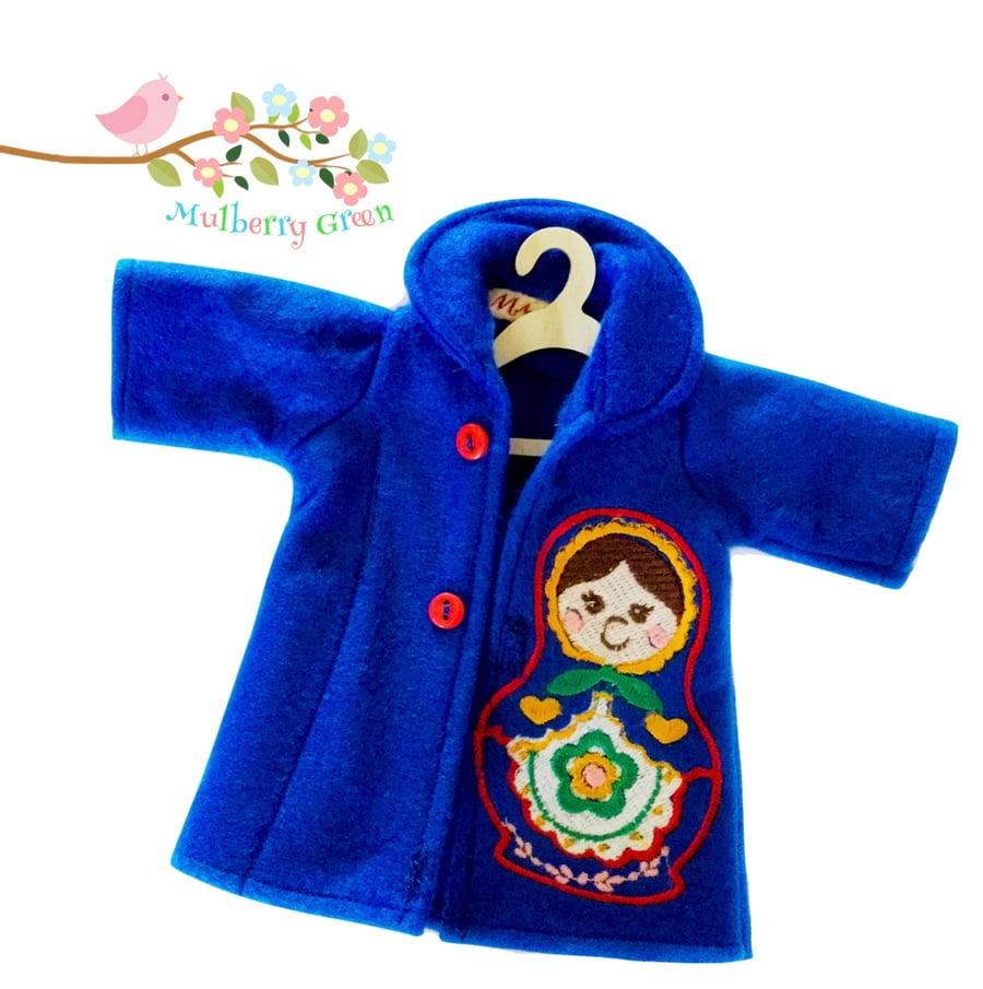 SALE ITEM - Royal Blye Tailored Russian Doll Coat