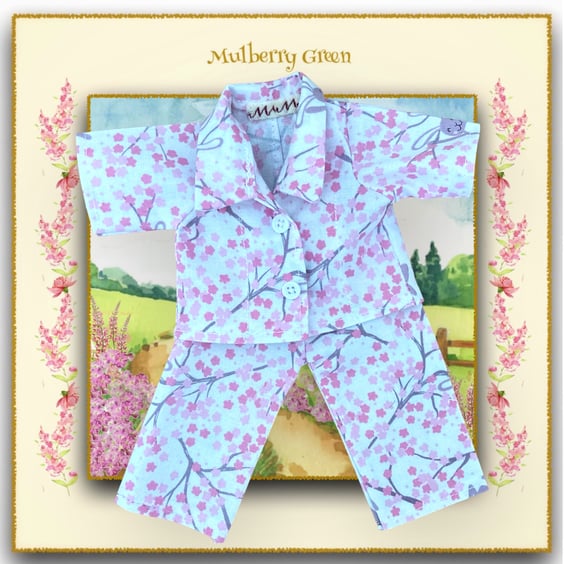 Cherry Blossom and Bunnies Pyjamas
